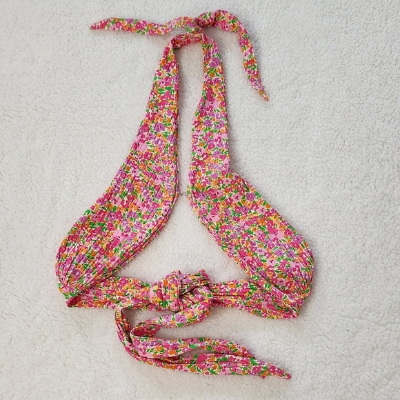 New!For Love and Lemons Dixie Wrapped Swim Bikini Top - Picture 5 of 12